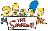Logo con imágen de la familia Simpsons